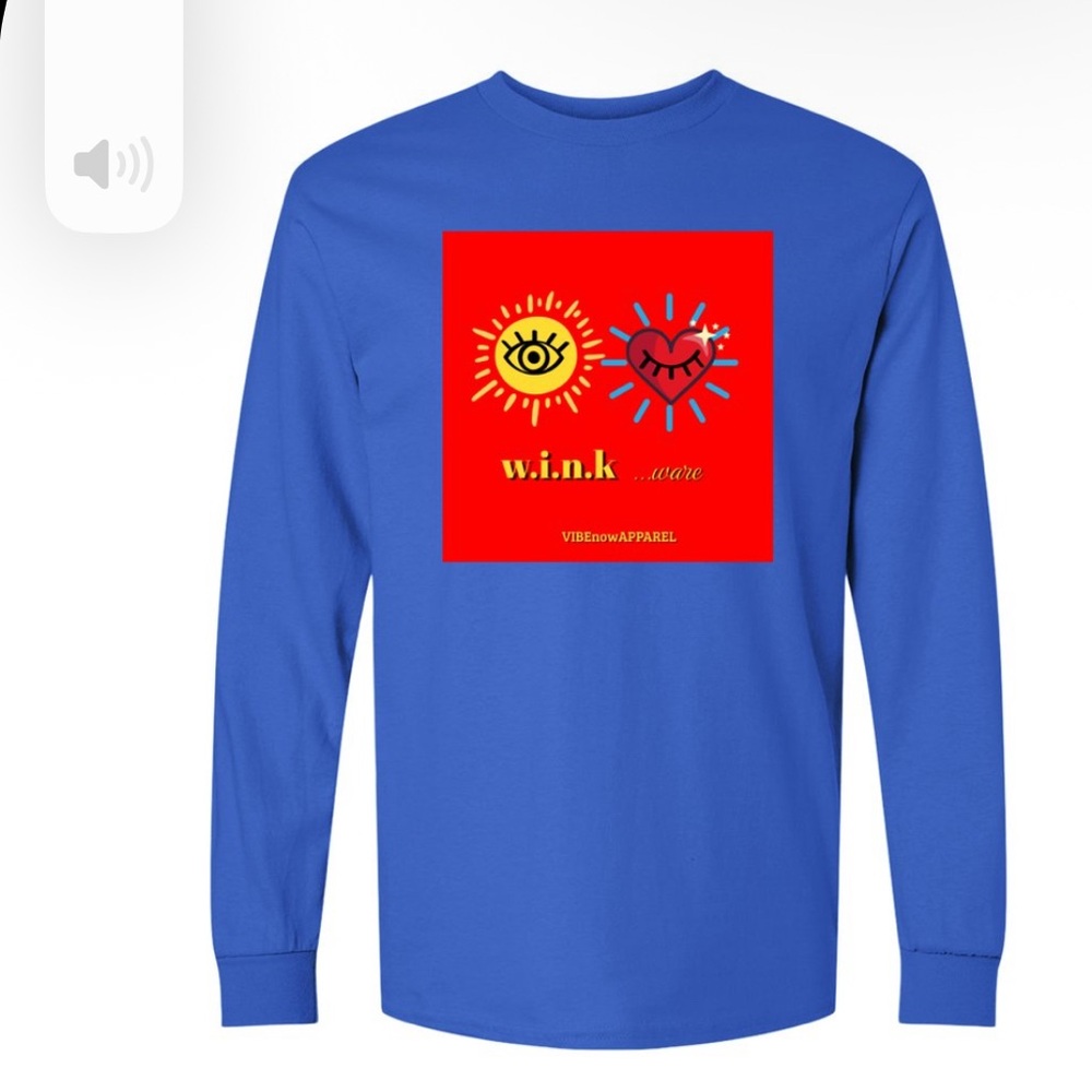 Blue Graphic Short or Long Sleeve Tee